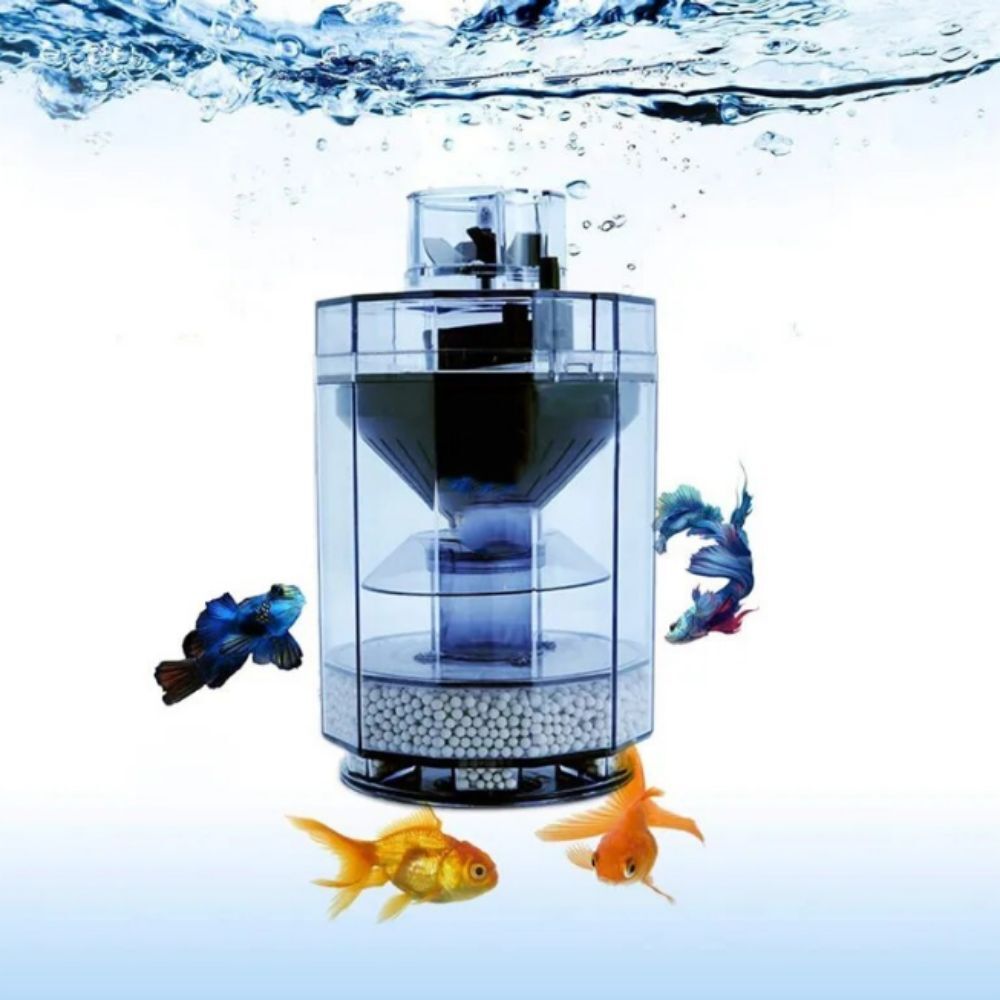 Fish Stool Collector Aquarium Tank Fully Automatic Fish Poop Separator Filter_