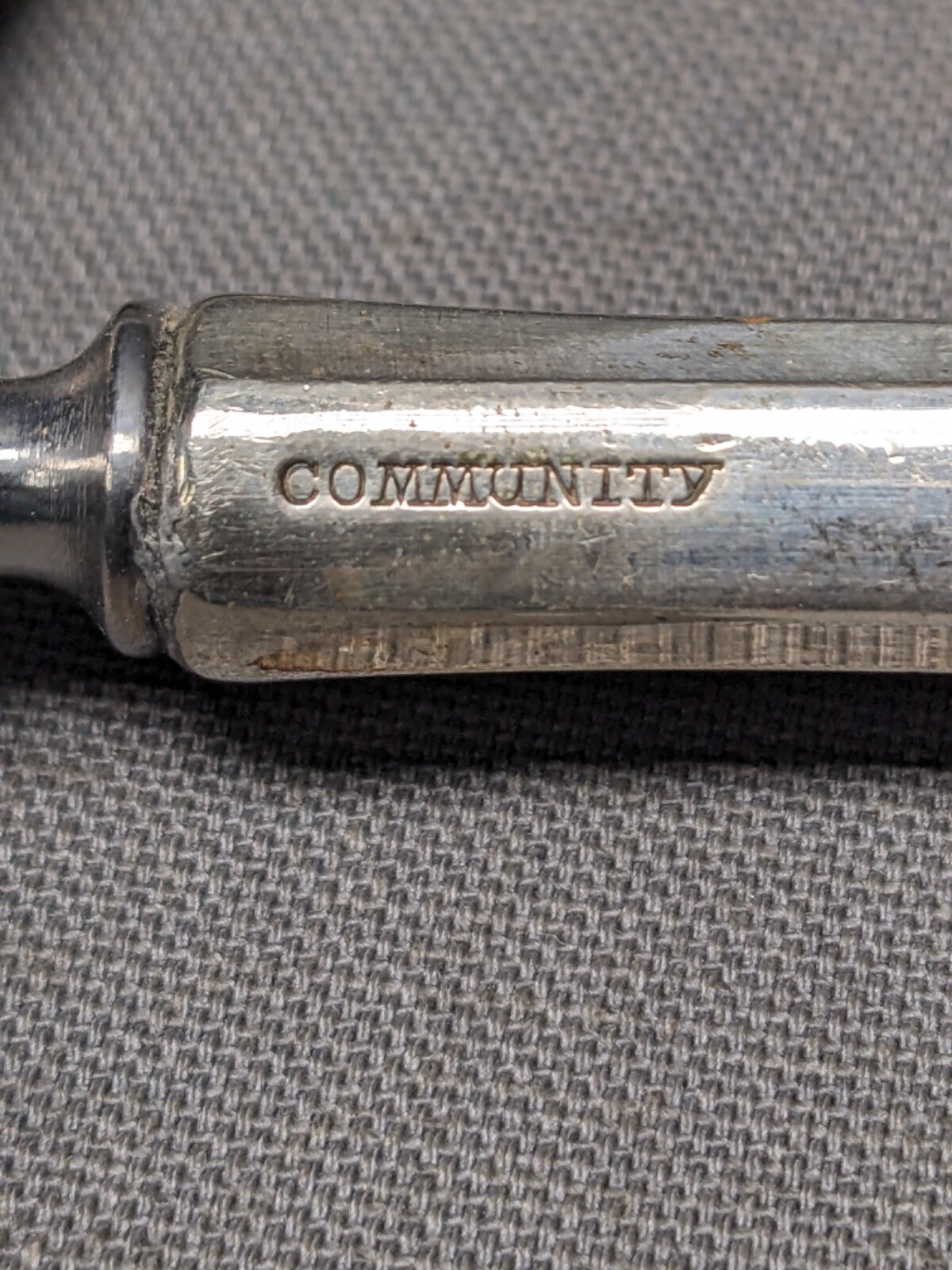 Vintage 2 Piece Community Carving Set w/ Fork Knife