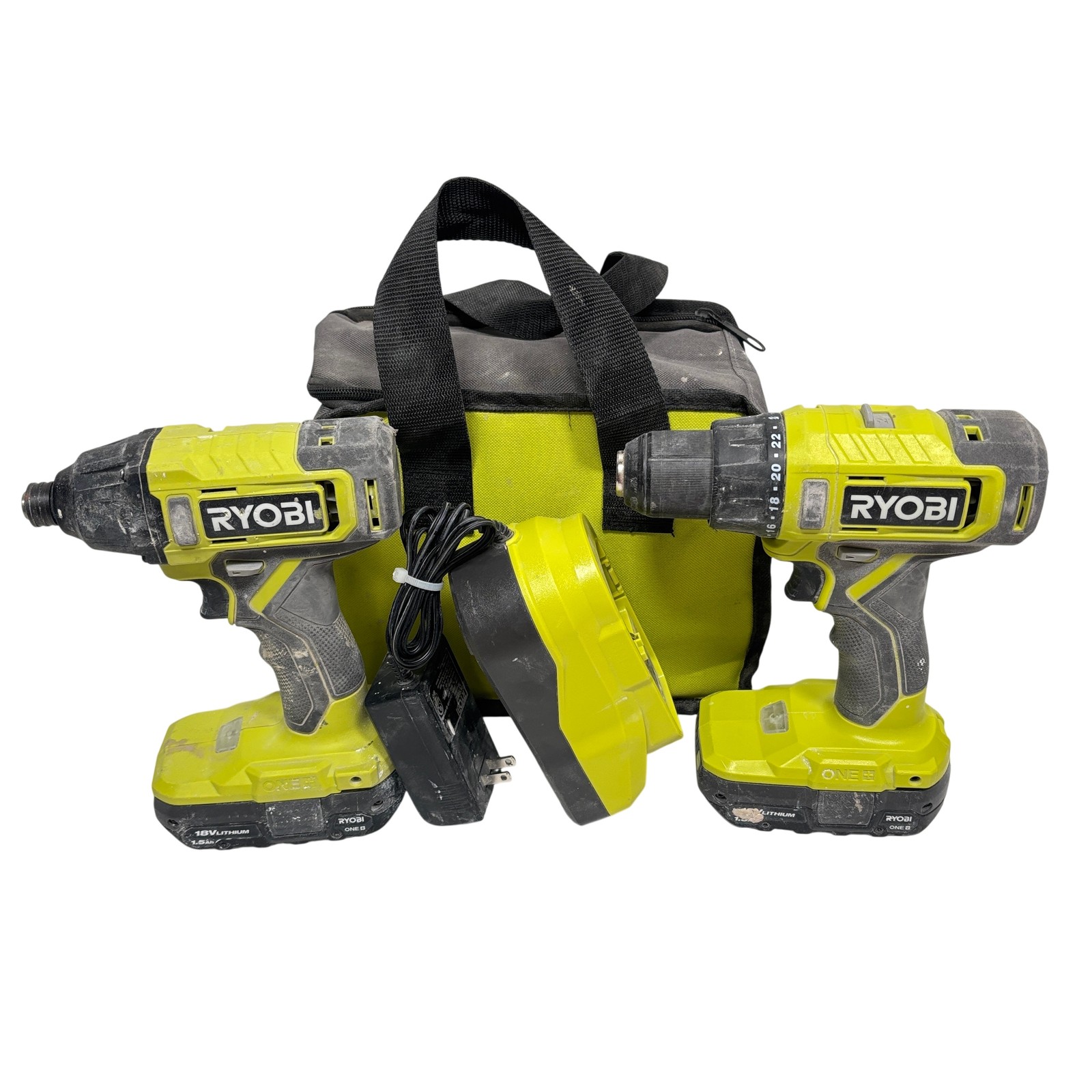 Ryobi PCL1200K2 ONE+ 18V Lithium Ion Cordless 2 Tool Combo Kit