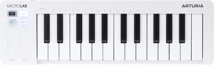 Arturia MicroLab mk3 25-key Keyboard Controller - White