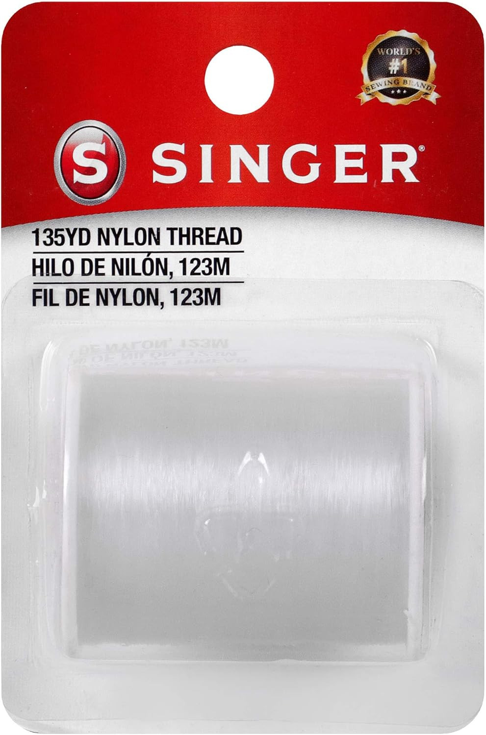 Clear Invisible Nylon Sewing Thread, 135-Yard