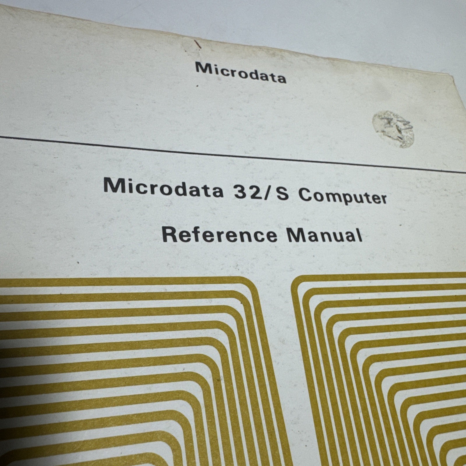 1975 Microdata 32/S Computer Reference Manual