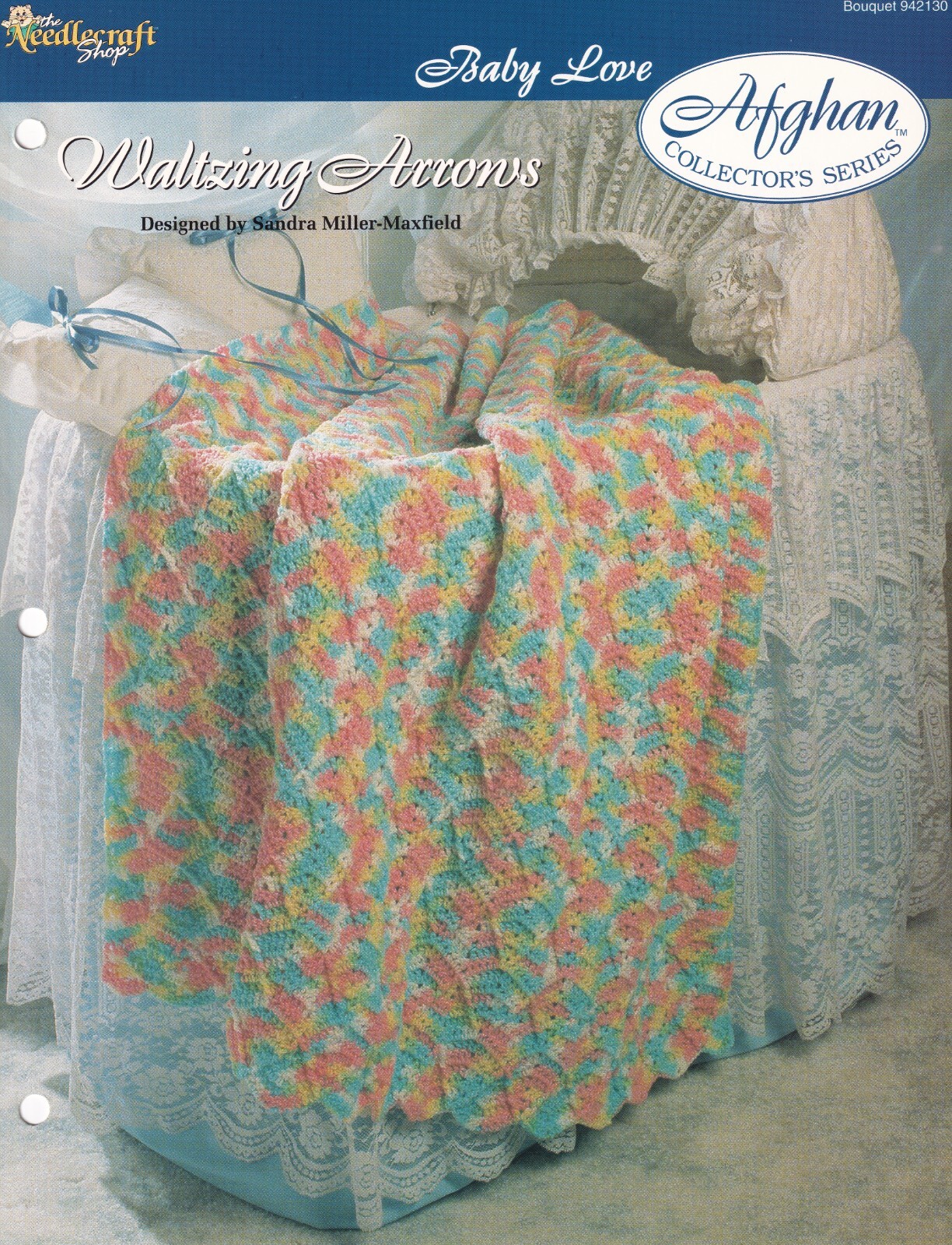 Baby Afghan Crochet Pattern WALTZING ARROWS Baby Love Needlecraft Shop