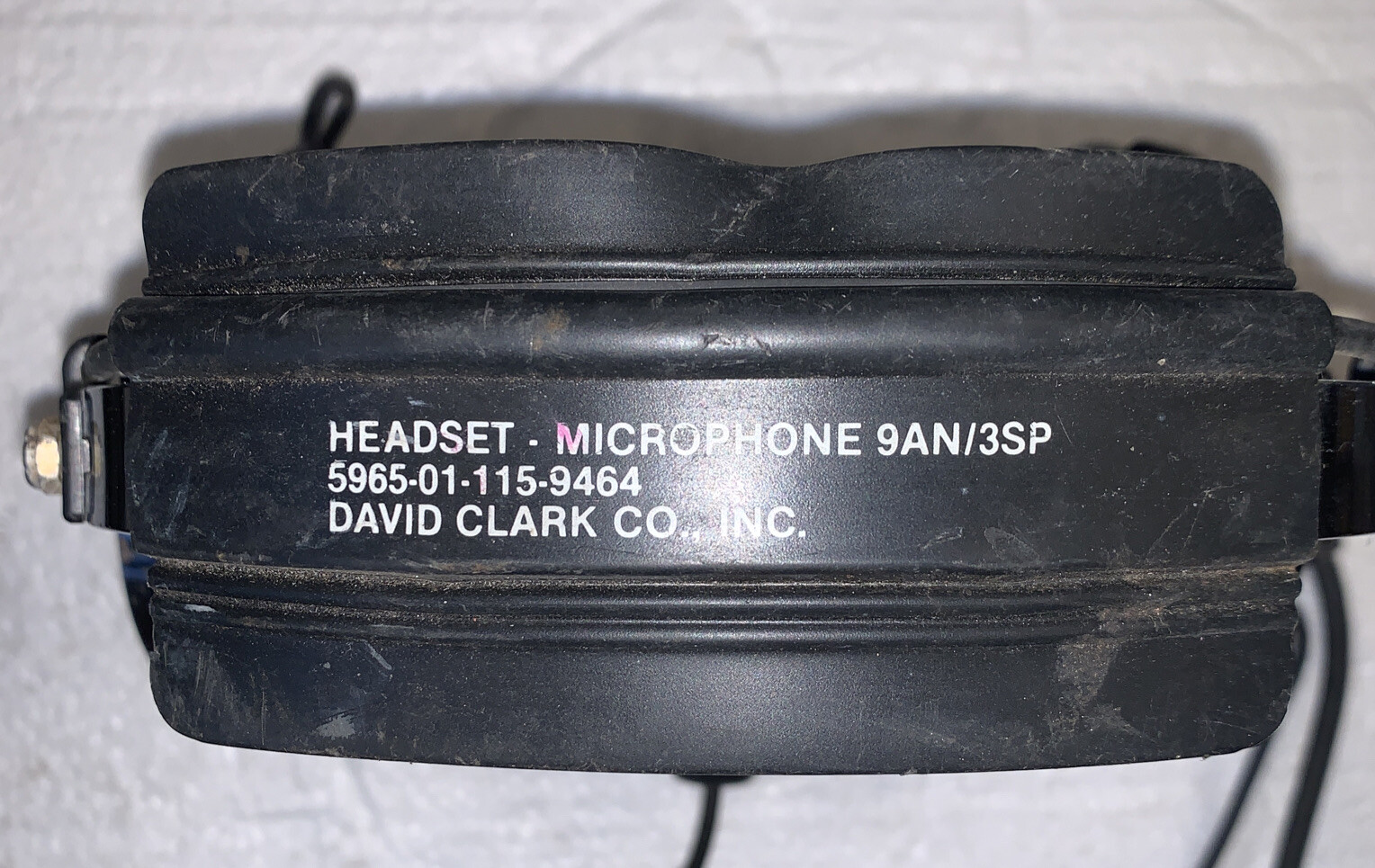 David Clark Aviation 9AN/3SP HEADSET MICROPHONE Ground Support Headset USA Made