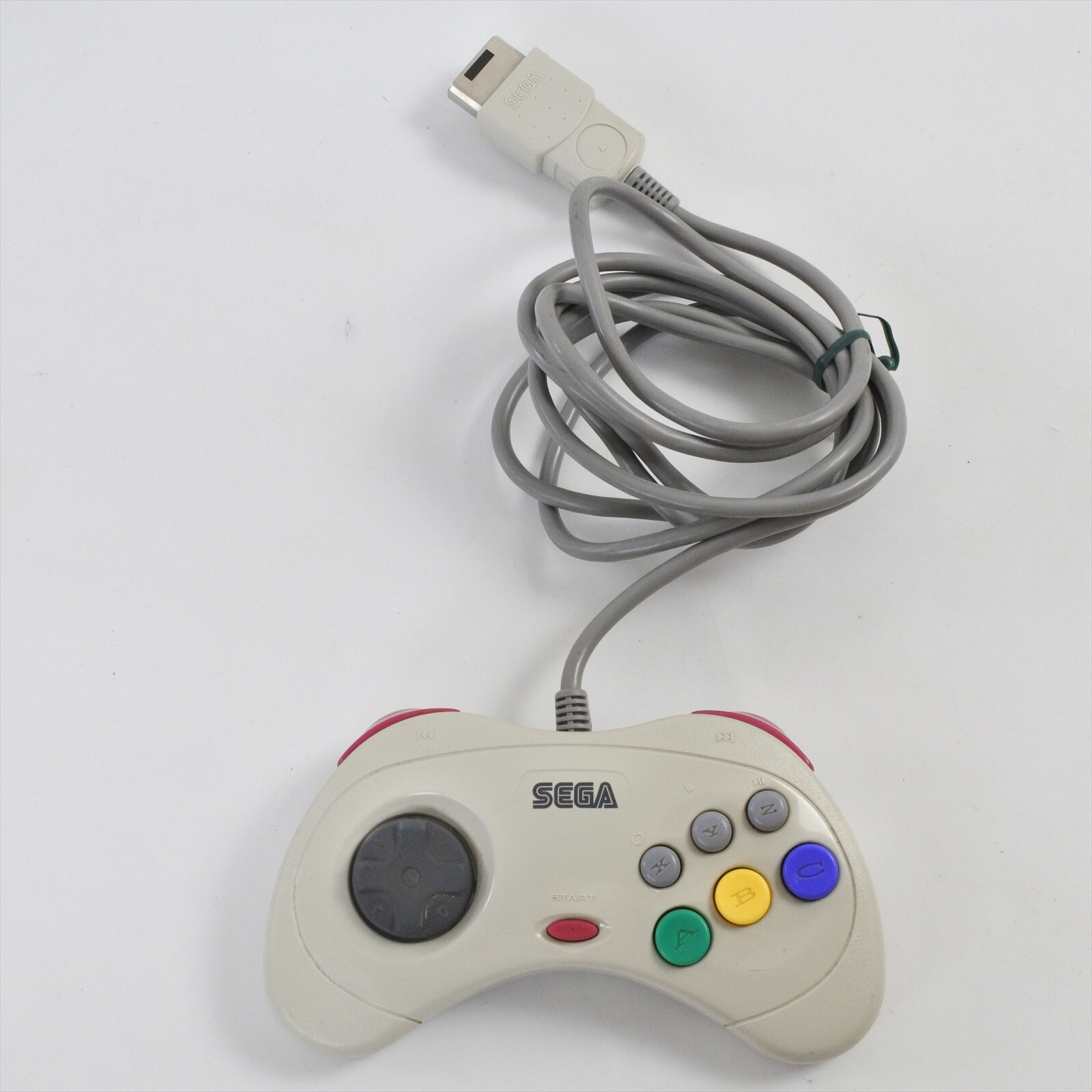 Sega Saturn White Official Controller HSS-0101 Control Pad Working Tested 2432