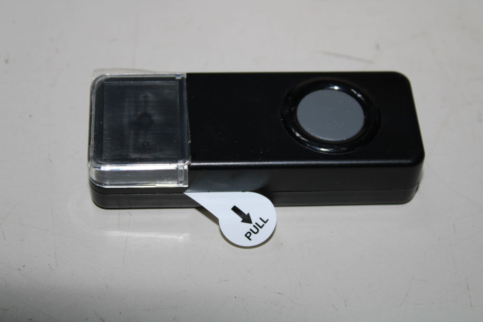 Knightsbridge IP55 wireless bell push Black | DCBPB