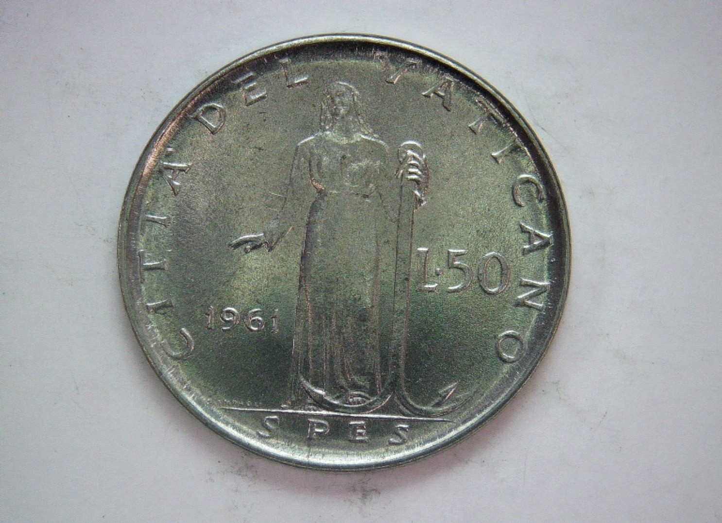 Vatican City 1961 50 Lire Vatican 50 Lire (Pope John XXIII) Coin