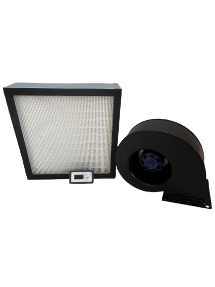 Laminar Flow Hood Kit 12"x12"x3" H13 Mini Pleat Filter, Fan and Speed Controller