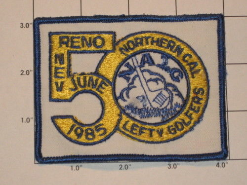 Reno Nev Northern Cal Lefty Golfers 1985 Patch