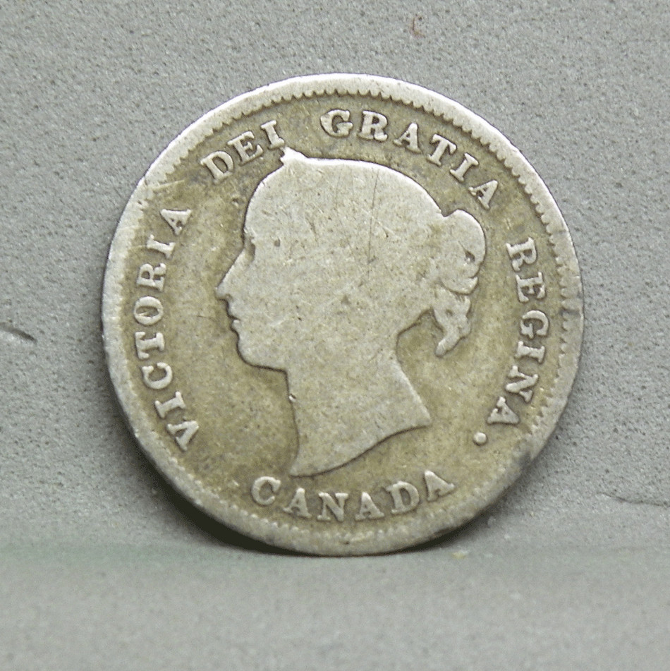 1887 CANADA 5 CENTS, Good (C5-8)