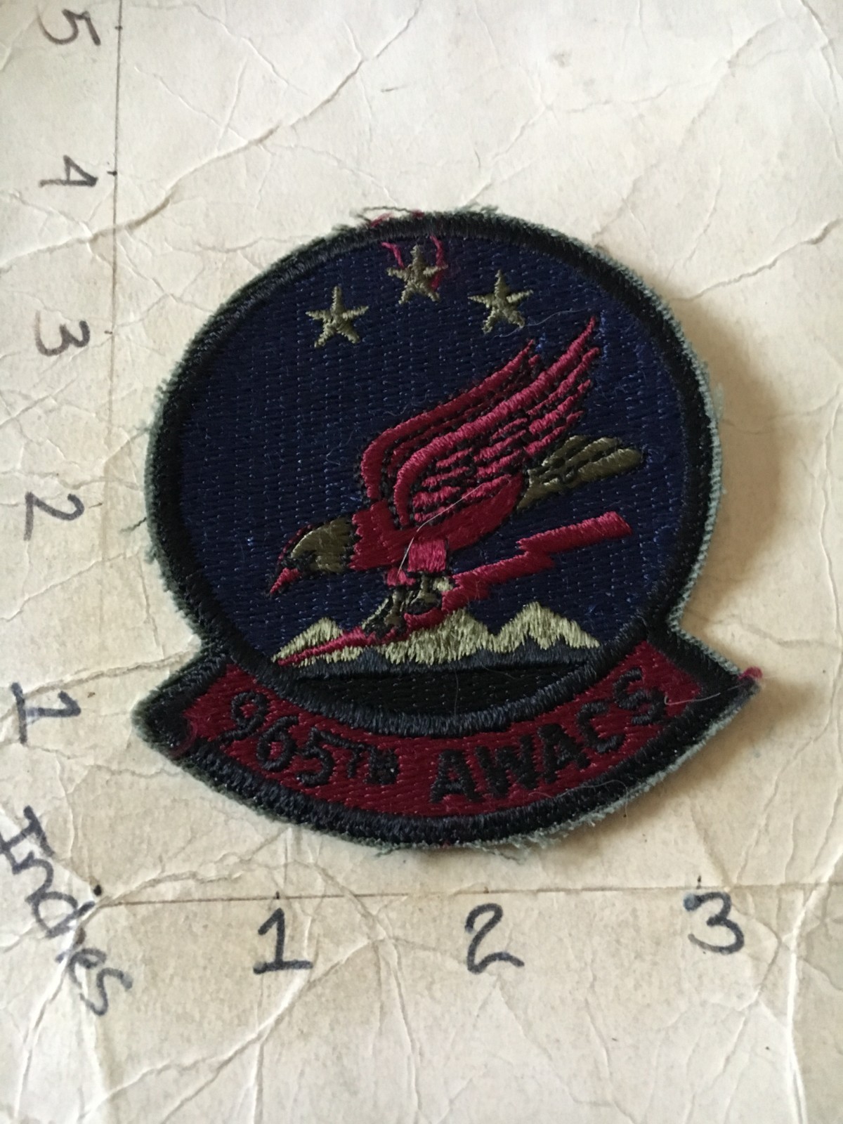 USAF 965th AWACS Squadron subdued patch 7/6/25
