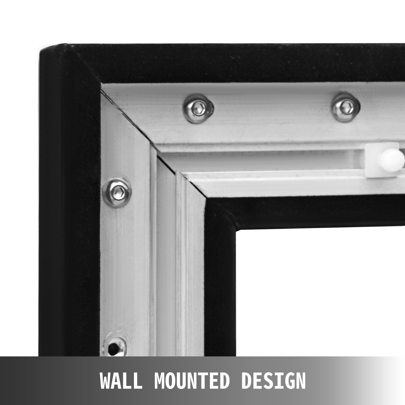 110" HD 16:9 Projector Screen, 160° Viewing Angle, PVC White