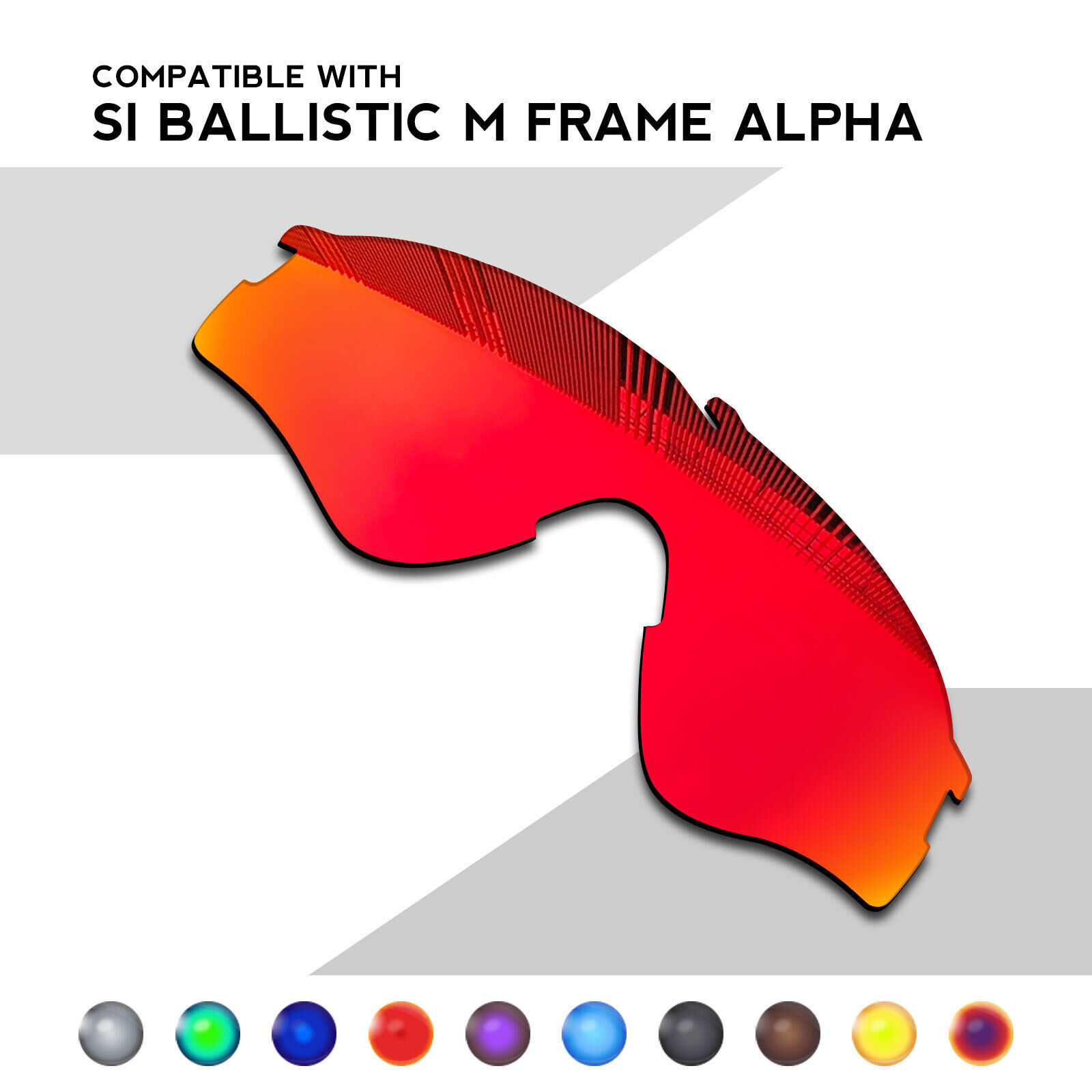 Wholesale POLYCARBONATE Replacement Lenses for-Si Ballistic M Frame Alpha OO9296