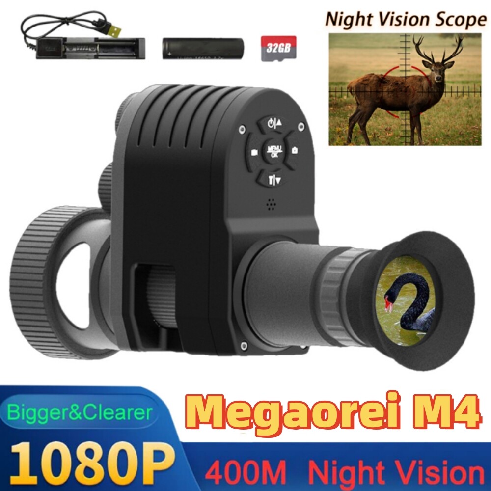 Megaorei M4 850nm Night Vision Hunting Sight Monoculars 1080P IR Camera w/32G US