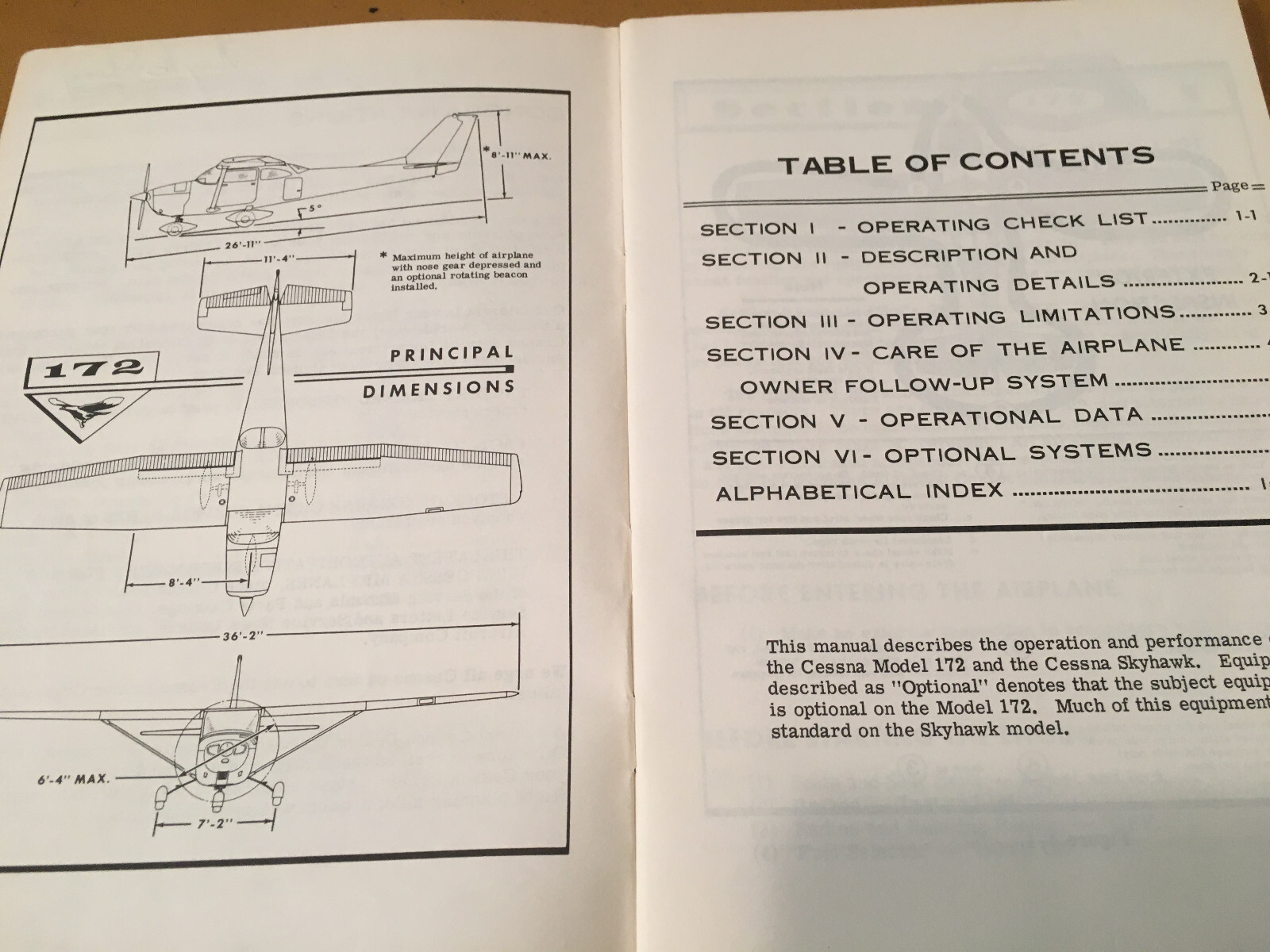 1966 Cessna 172 Owner's Manual