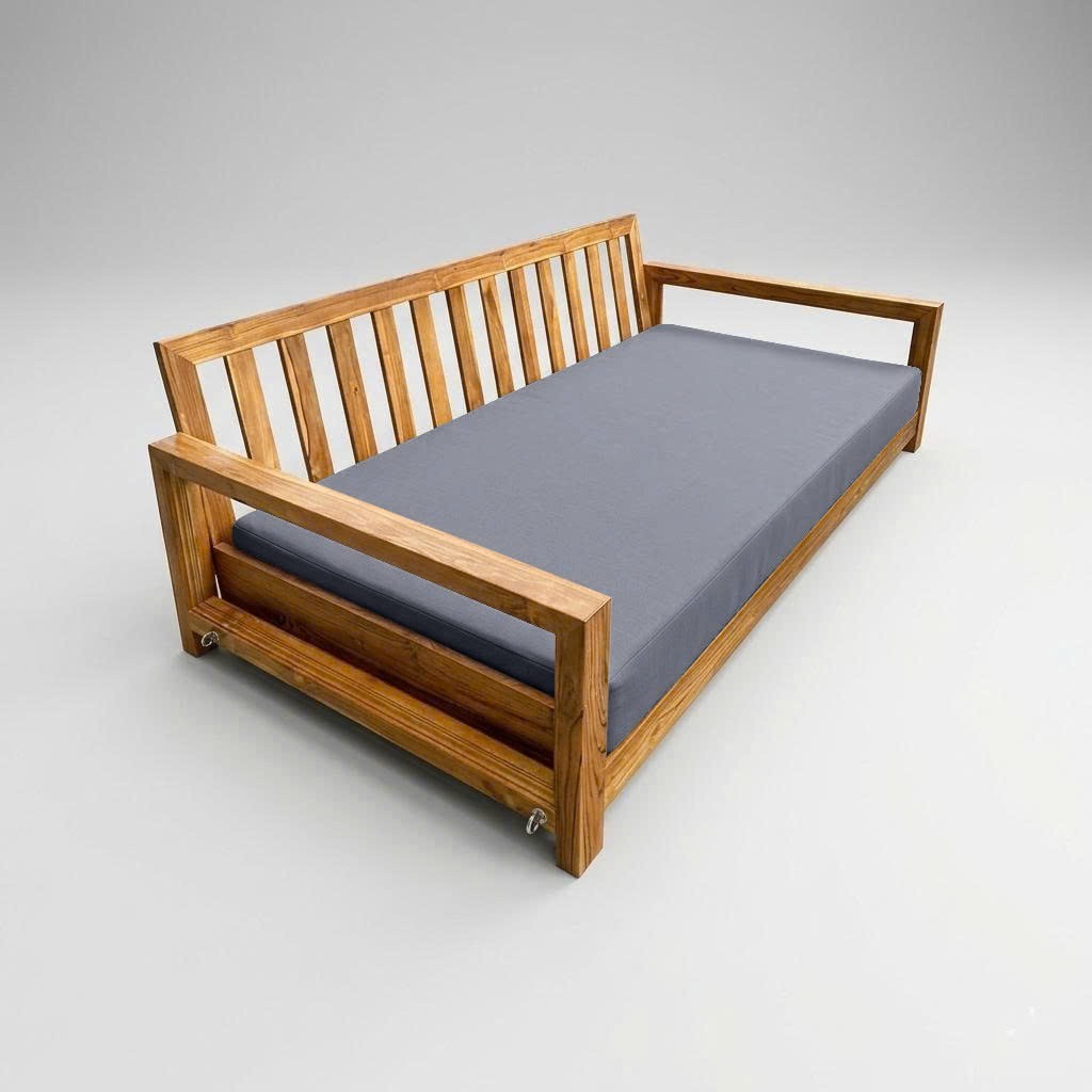 |COVER ONLY| Outdoor Knife Edge 8" Twin-XL Daybed Fitted Sheet Slipcover AD001