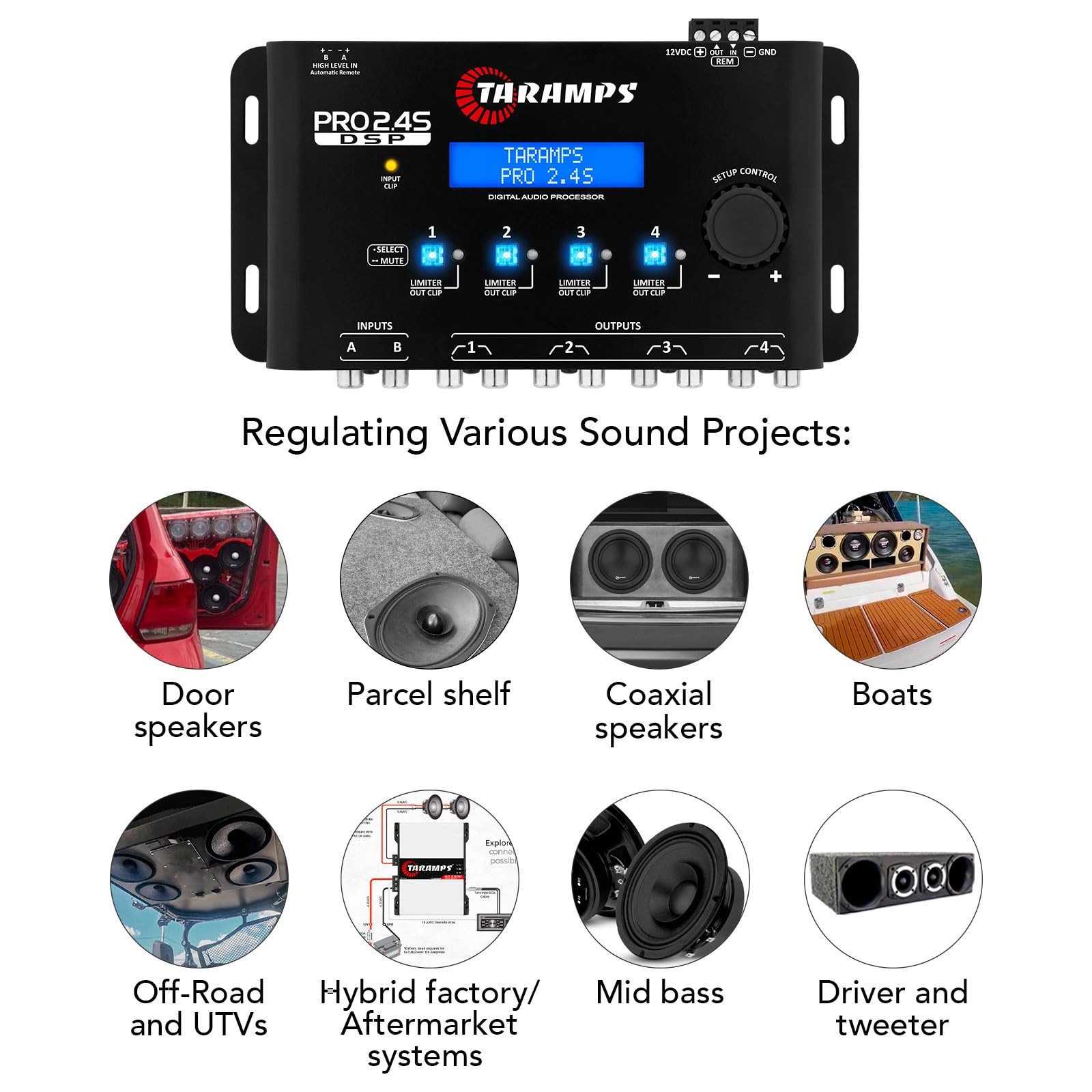 Pro 2.4S DSP Crossover Full Digital Signal Processor and Equalizer with Sequence
