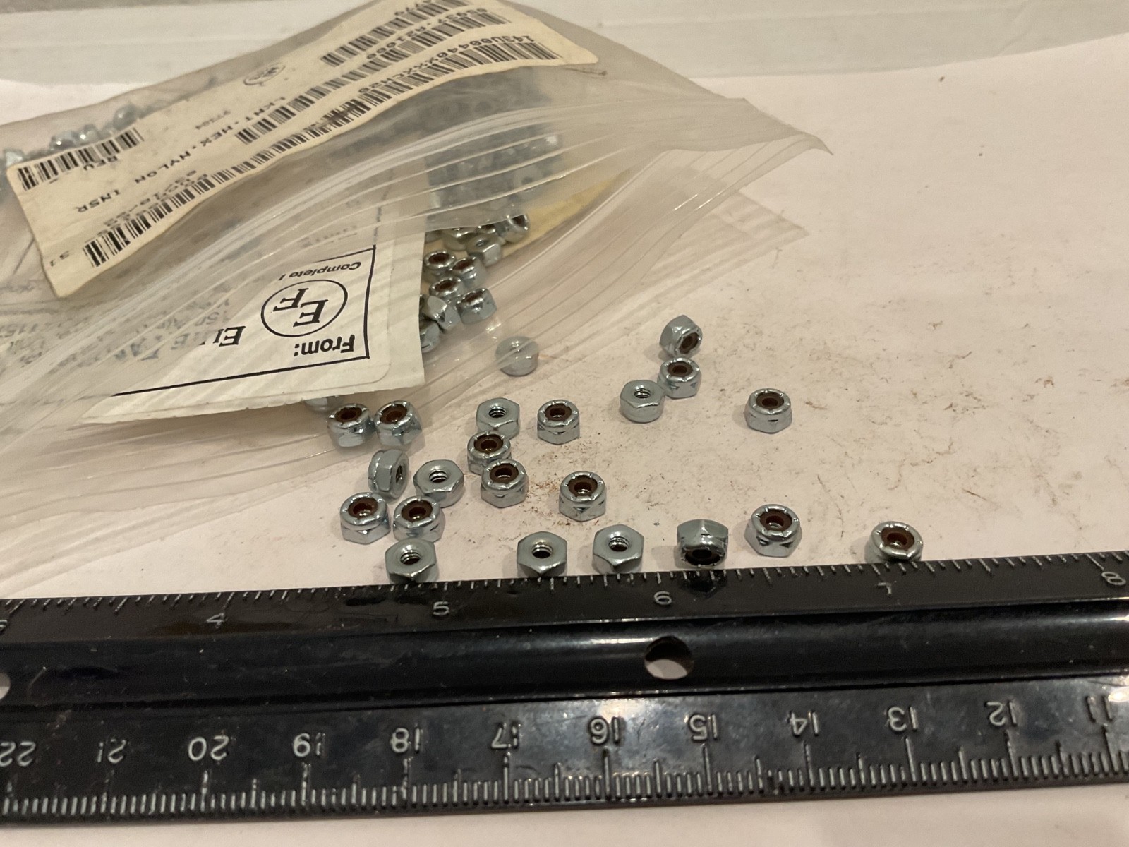 New Qty (50) 4-40 Steel Nylon Insert Locknuts
