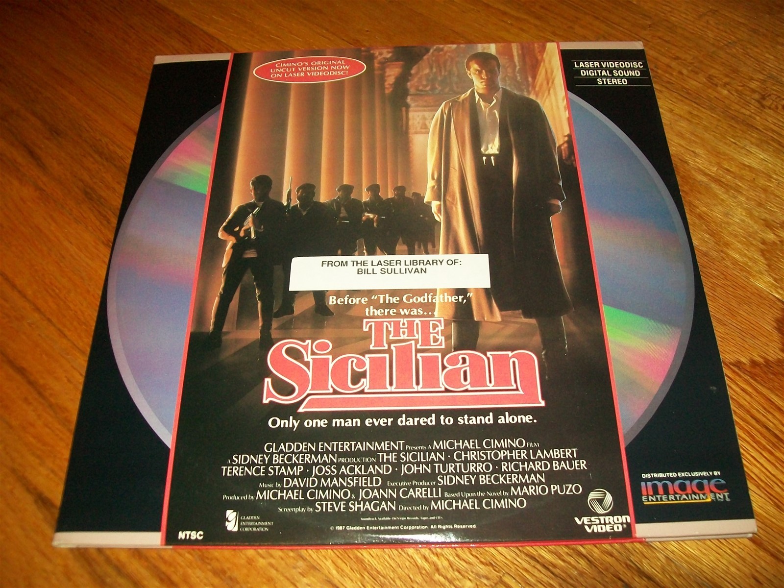 THE SICILIAN 2-Laserdisc LD SET VERY GOOD CONDITION UNCUT RARE MICHAEL CIMINO