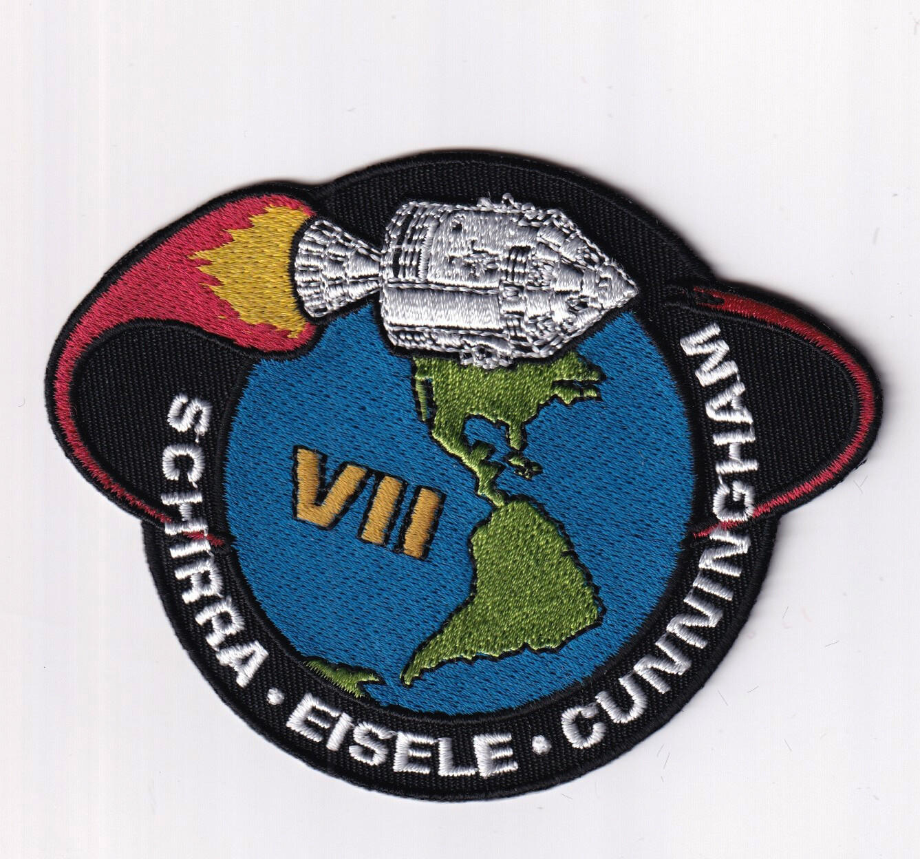 Apollo 7 Patch – With Hook and Loop, 4"