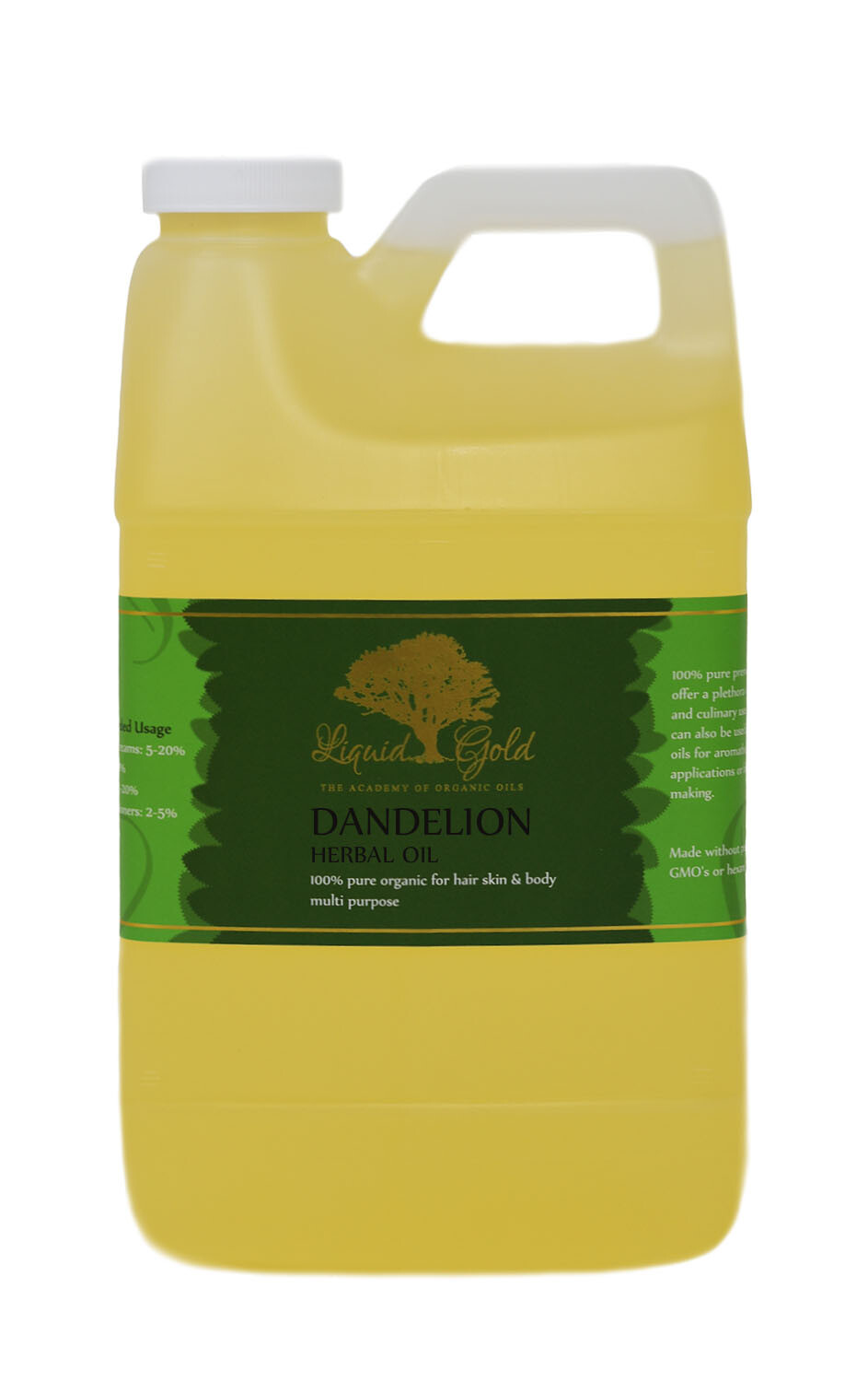 64 Oz Premium Liquid Gold Dandelion Herbal Oil Pure & Organic Skin Hair Health