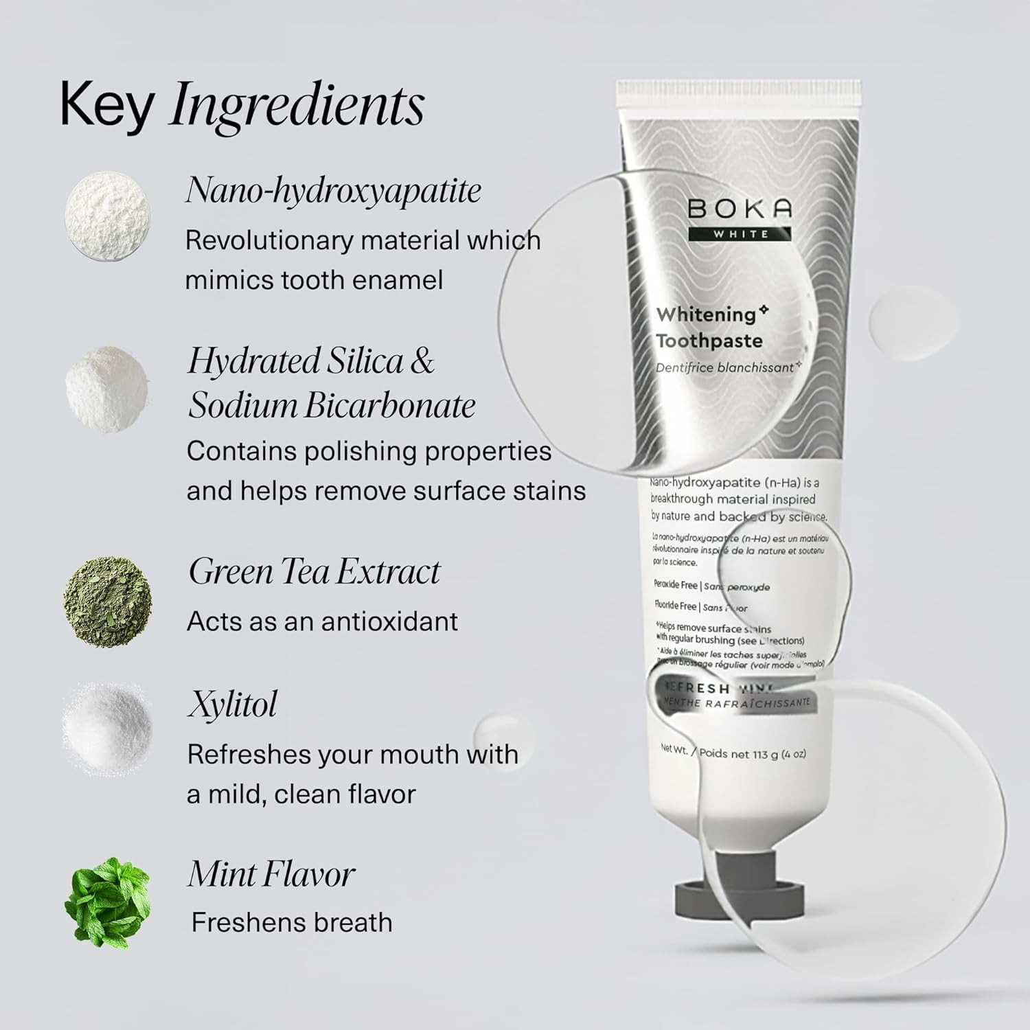 Fluoride Free Toothpaste, Nano Hydroxyapatite Toothpaste, Appropriate for Sensit