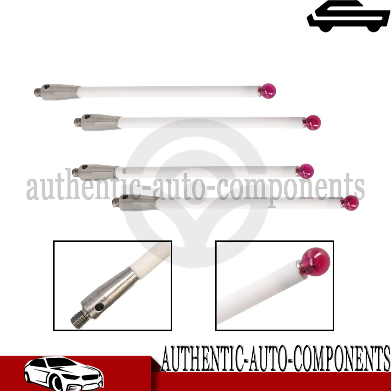4pcs FITS Renishaw CMM Probe Stylus 100mm/Ceramic Stem 6mm Ball Tip A-5000-3712