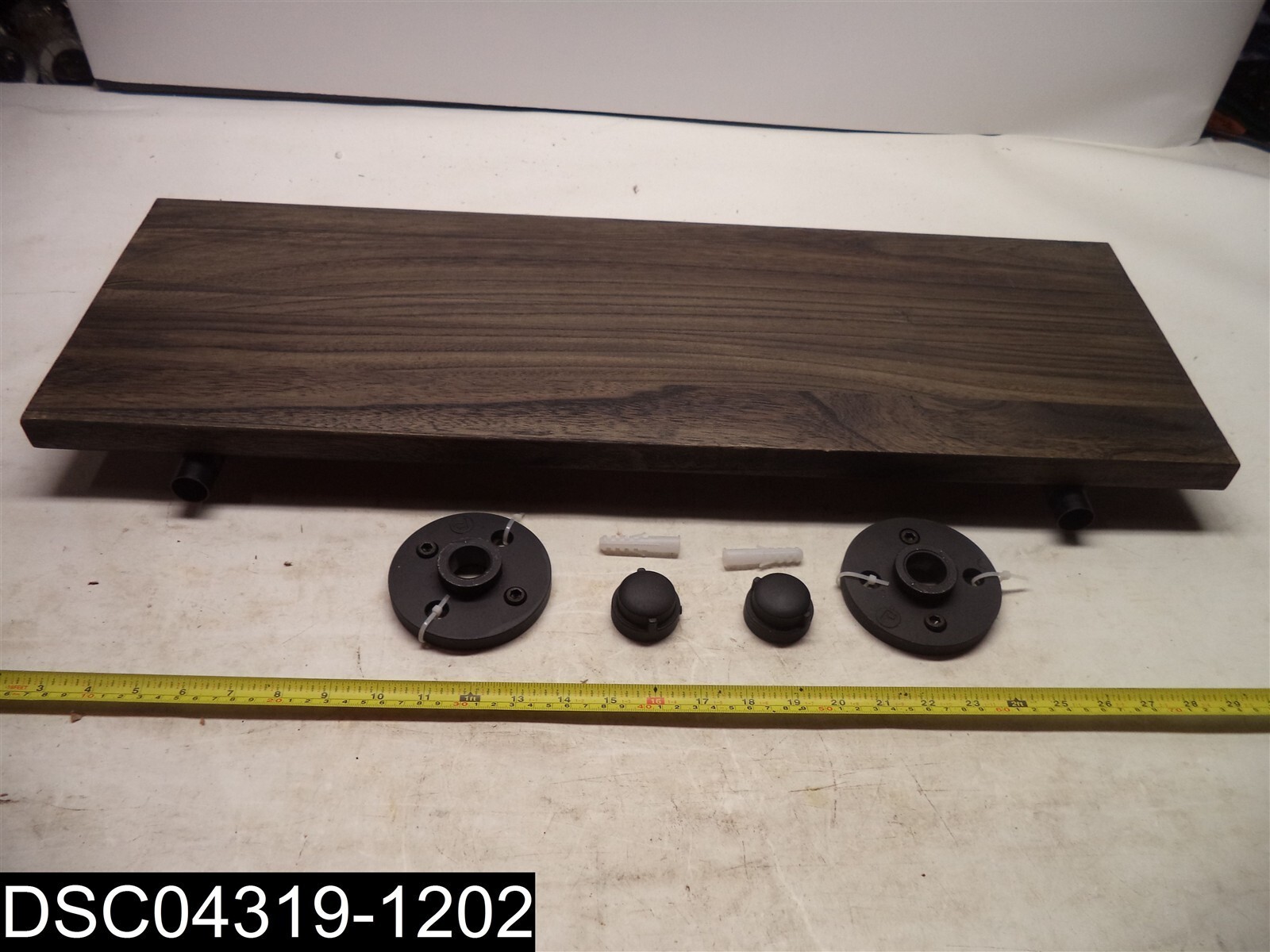 SHLF301-BL Somerville Farmhouse Industrial 30" Wide Decorative Wall Shelf