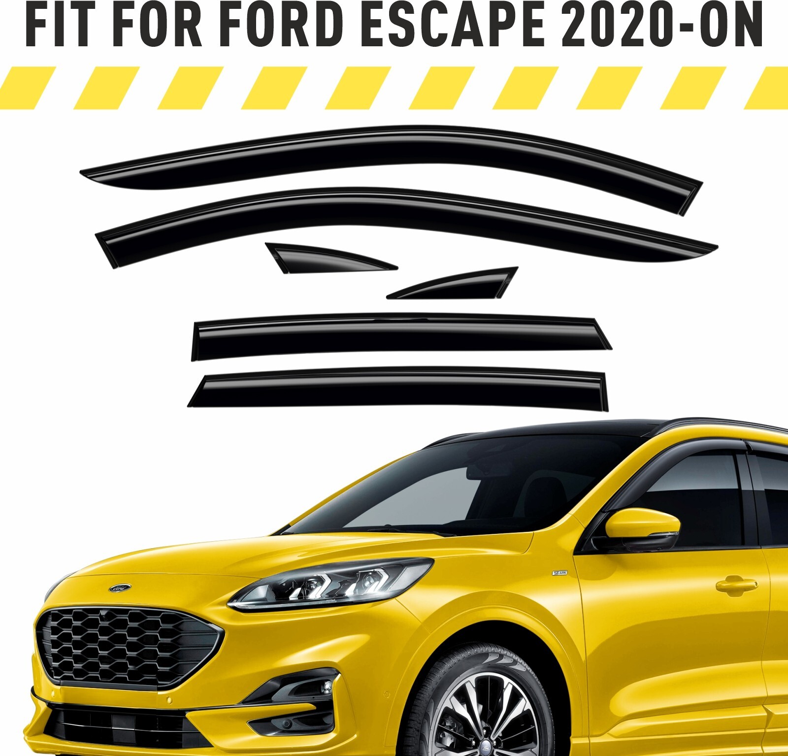 Rain Guards Vent Visors Shade for 2020-2024 Ford Escape