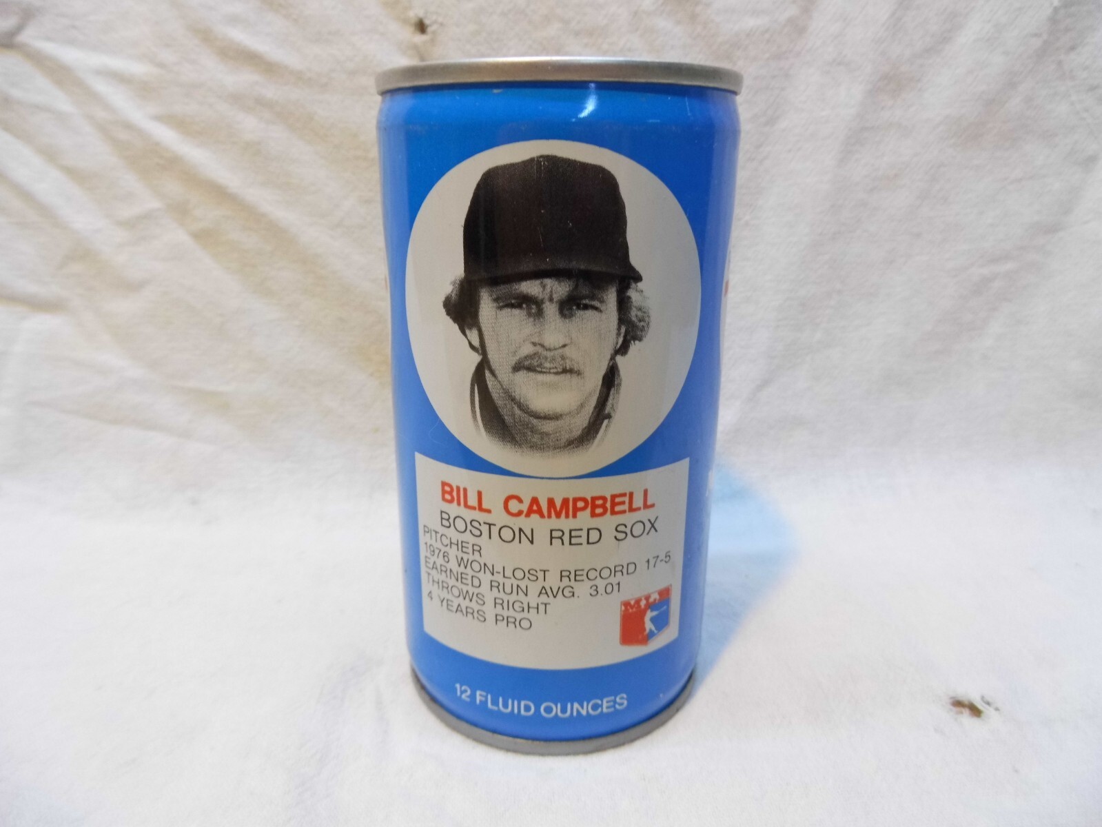 ROYAL CROWN RC COLA BASEBALL "BOSTON RED SOX BILL CAMPBELL" C/S SODA CAN~#6