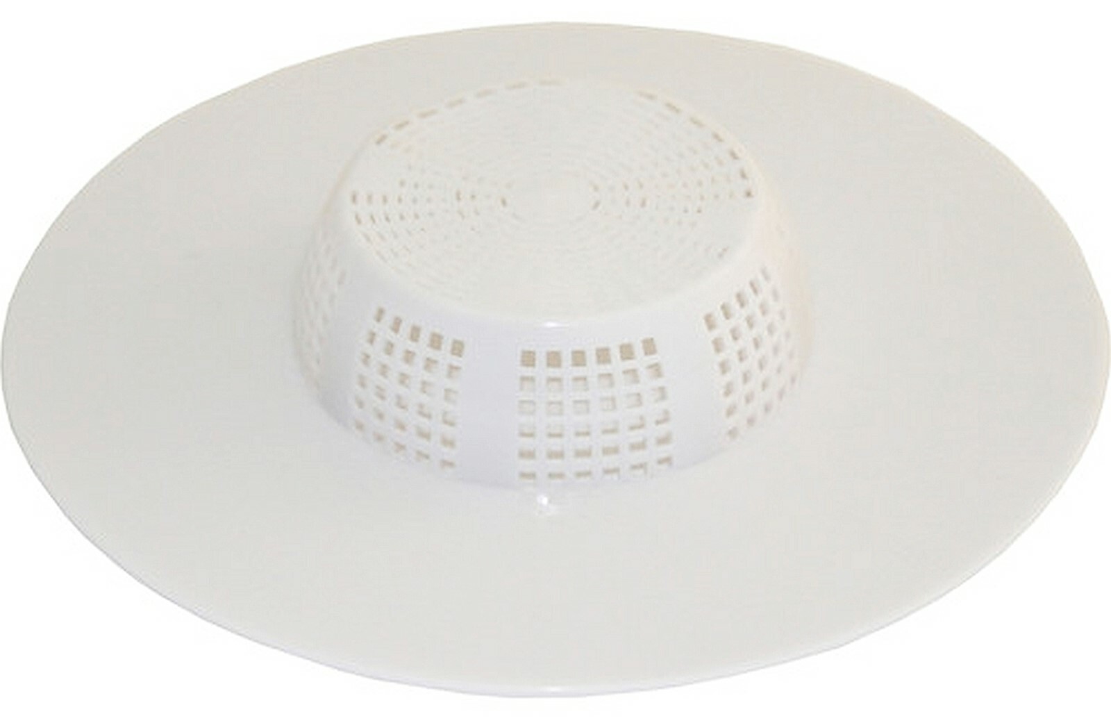 Rubber HAIR STRAINER protect tub sink Drain catch Catcher White PEERLESS A106