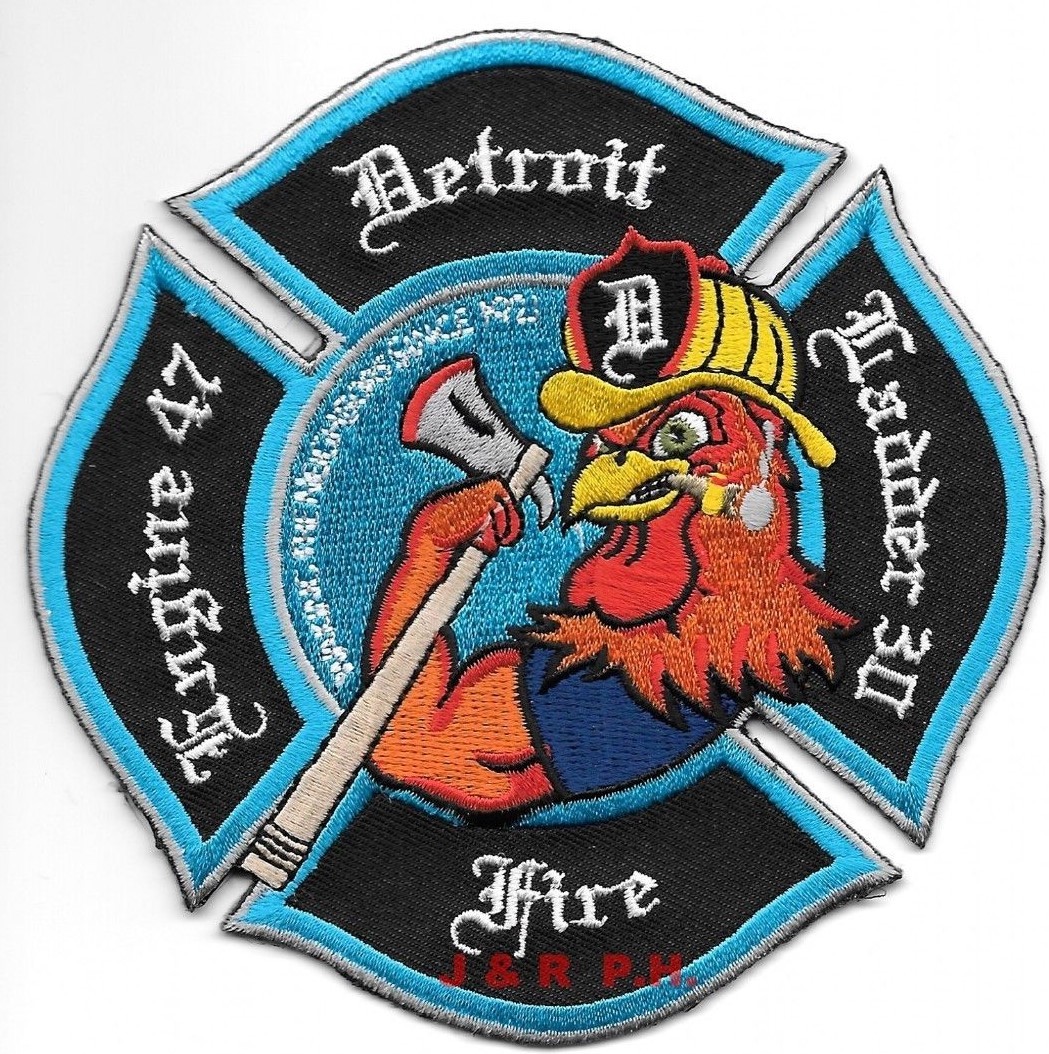 Detroit  Engine - 47 / Ladder - 30, Michigan  (4.25" x 4.25") fire patch
