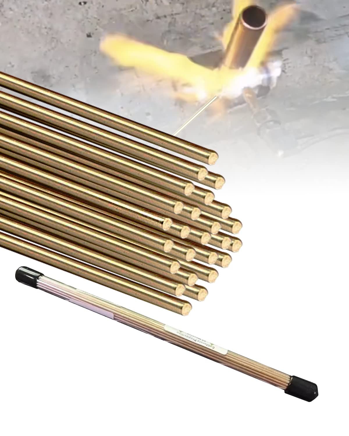 25 Rods Brazing Rods Brass Solder Brass Welding Rod For Oxyacetylene Gas Welding