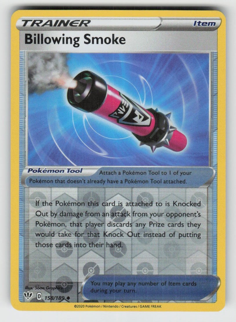 Reverse Holo Billowing Smoke 158/189 Uncommon Darkness Ablaze Near Mint