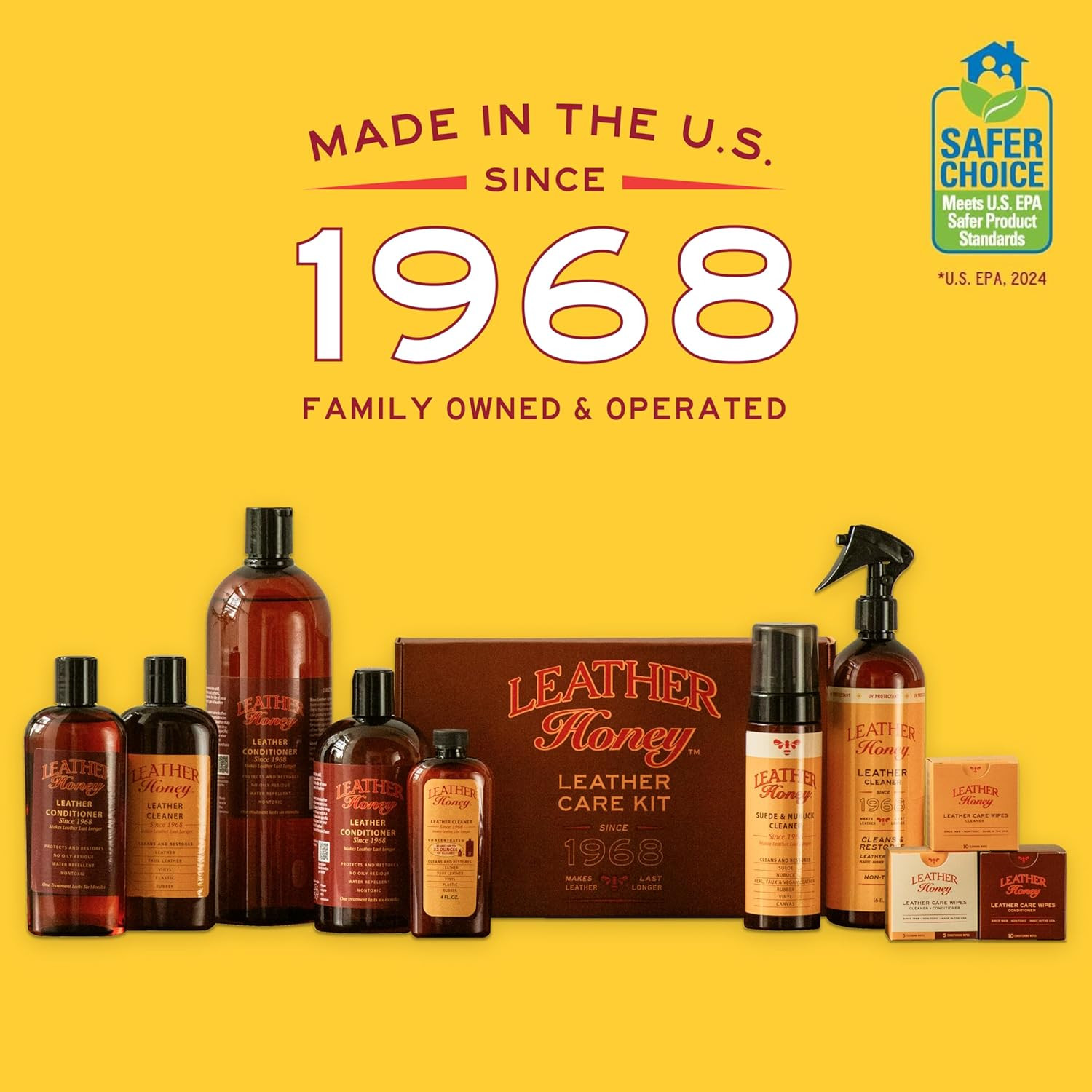 Leather Honey Leather Cleaner: Non-Toxic Leather Care Made in the USA since 1968