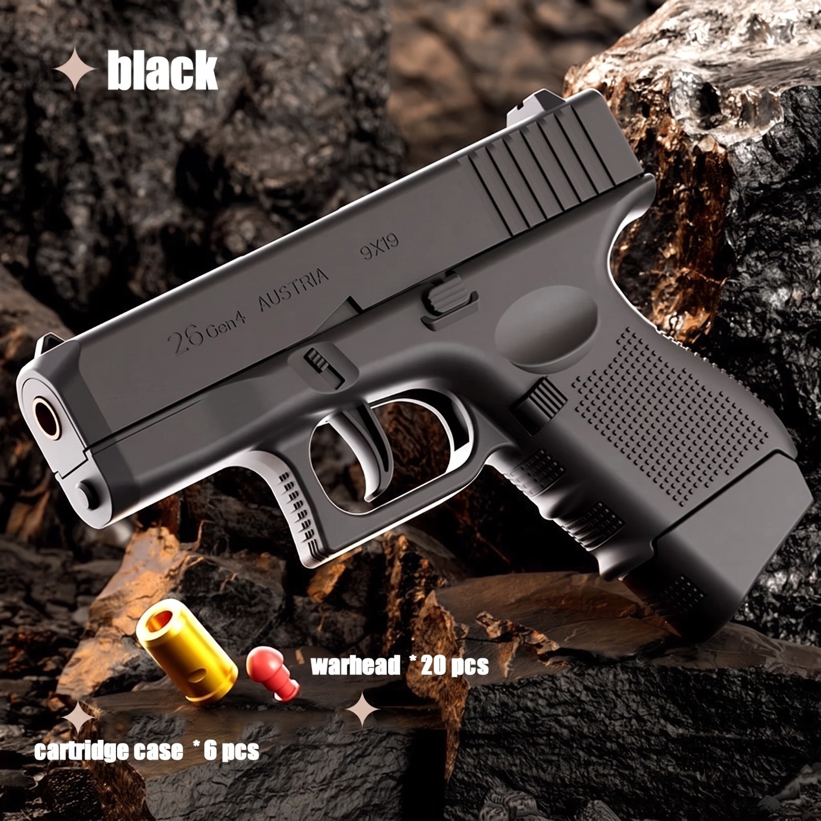G26 Toy Gun Shell Ejecting Soft Bullet Blaster Educational Kids Toy