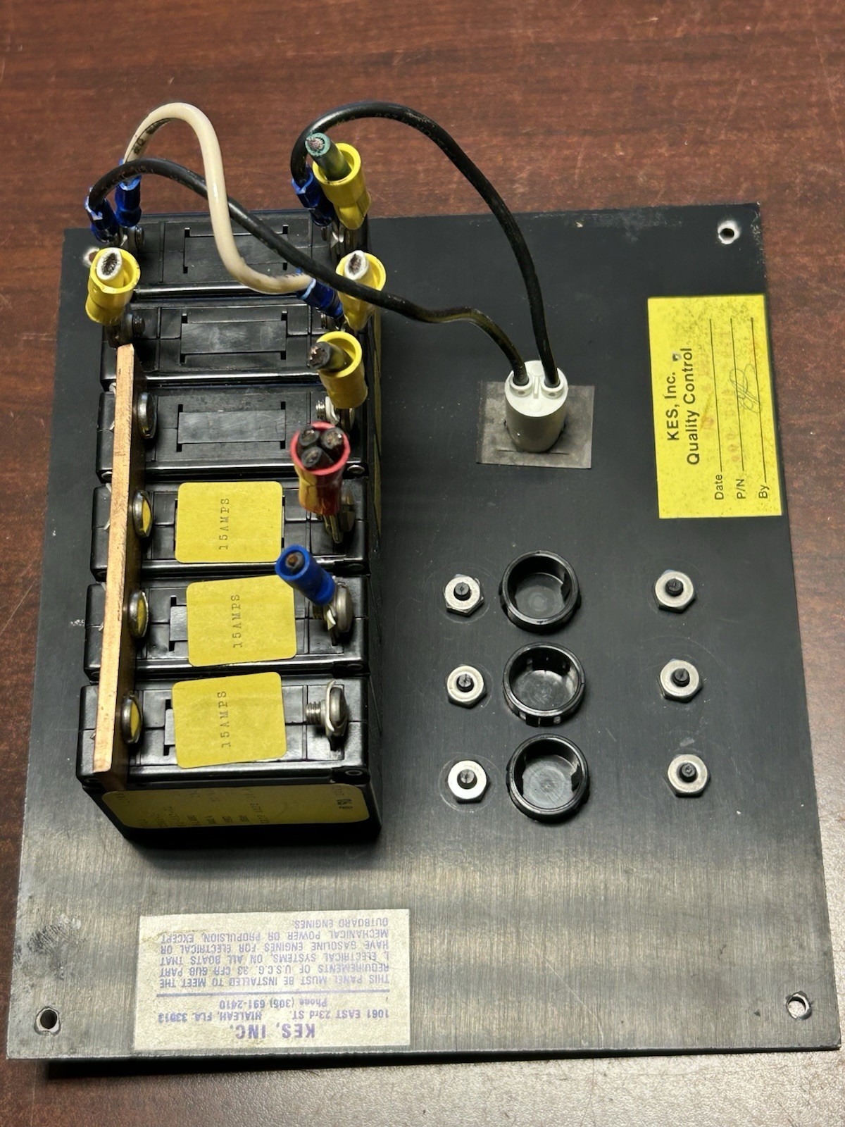Vintage S2 Yachts Main Panel Switch Board Marine Electrical