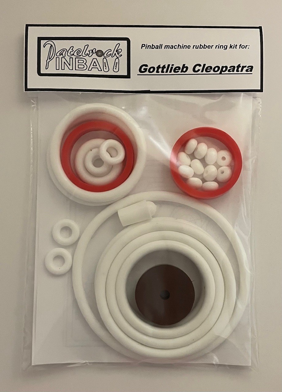 1977 Gottlieb Cleopatra Pinball Machine Rubber Ring Kit