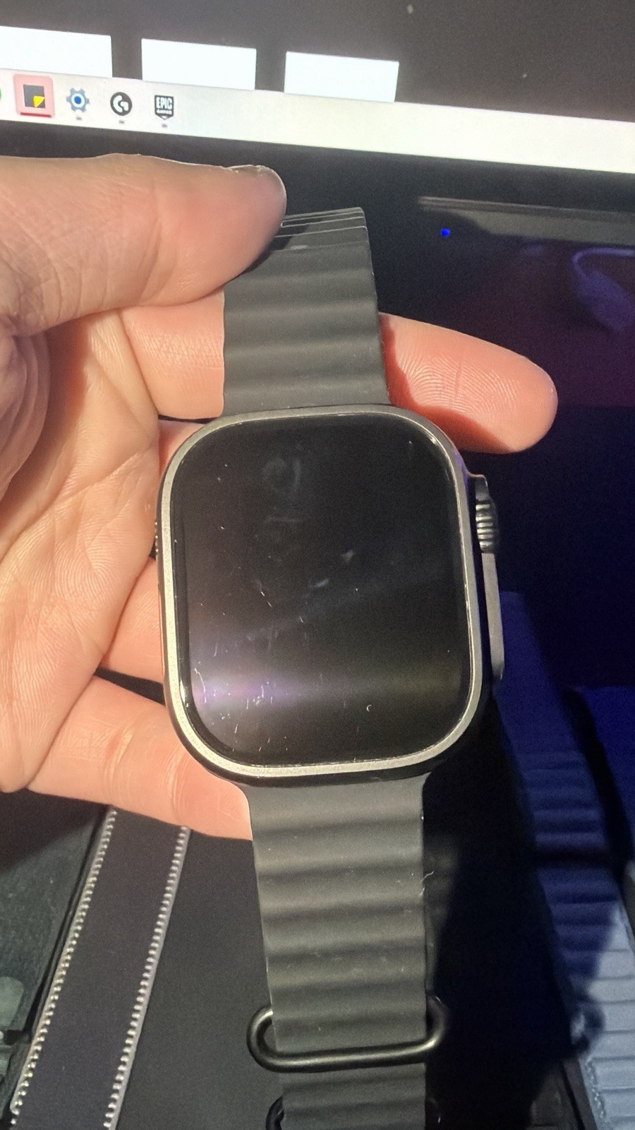 Apple Watch Ultra 3 49mm Black Titanium (Cellular) Ocean Loop Black