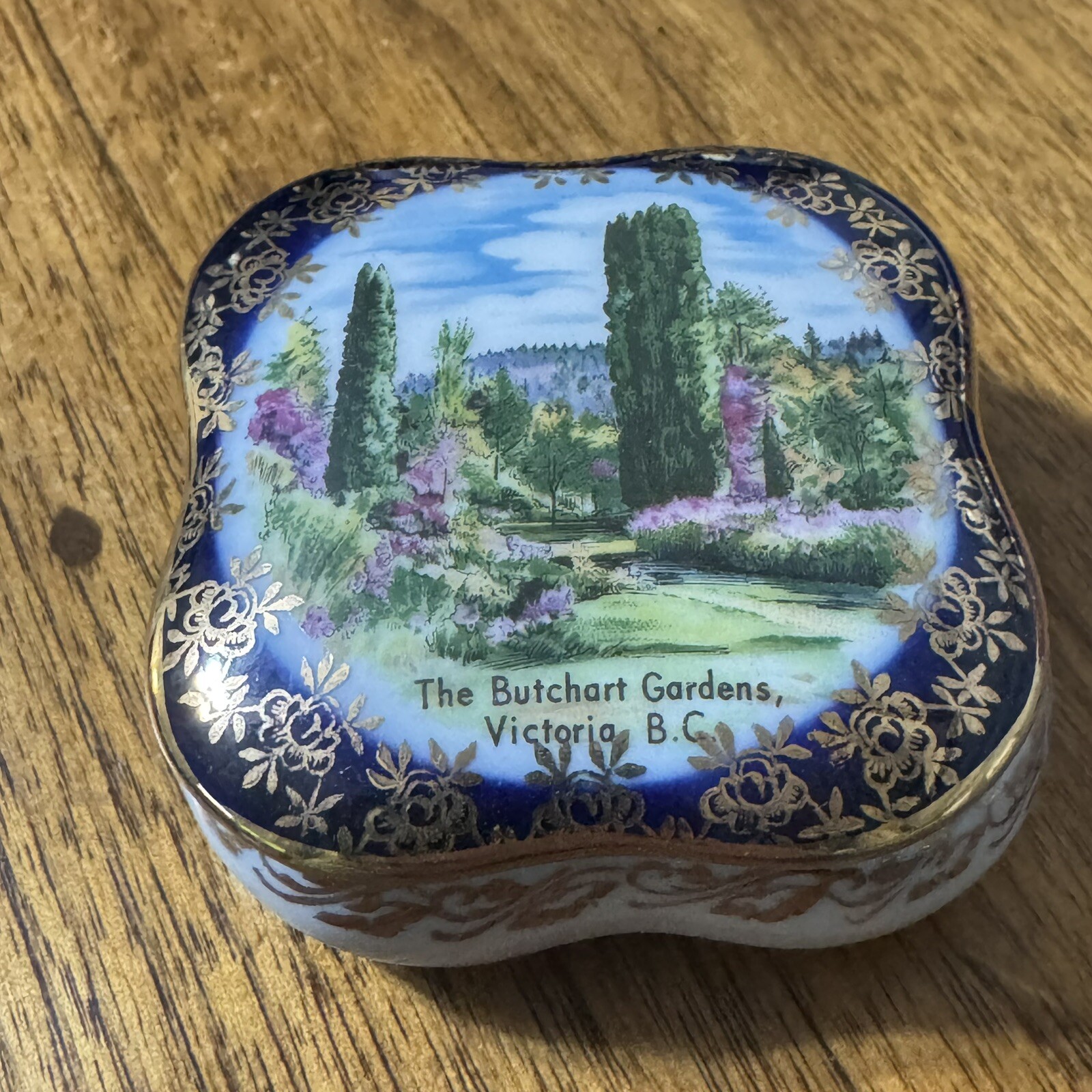 Martinroda Cobalt Blue Trinket Box The Butchart Gardens Victoria, BC Canada