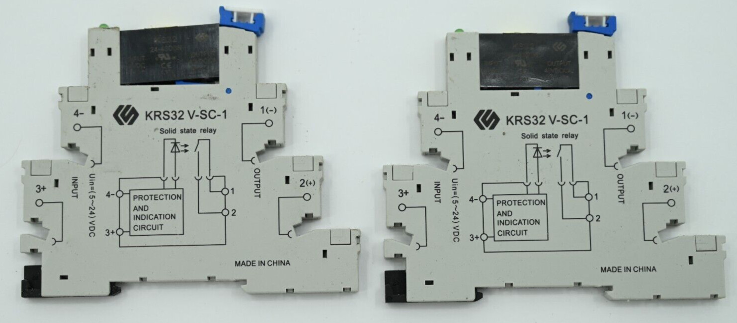 Lot of (2) KRS32/V-SC-1 Solid State Relay KS32 24-24D4N 24VDC