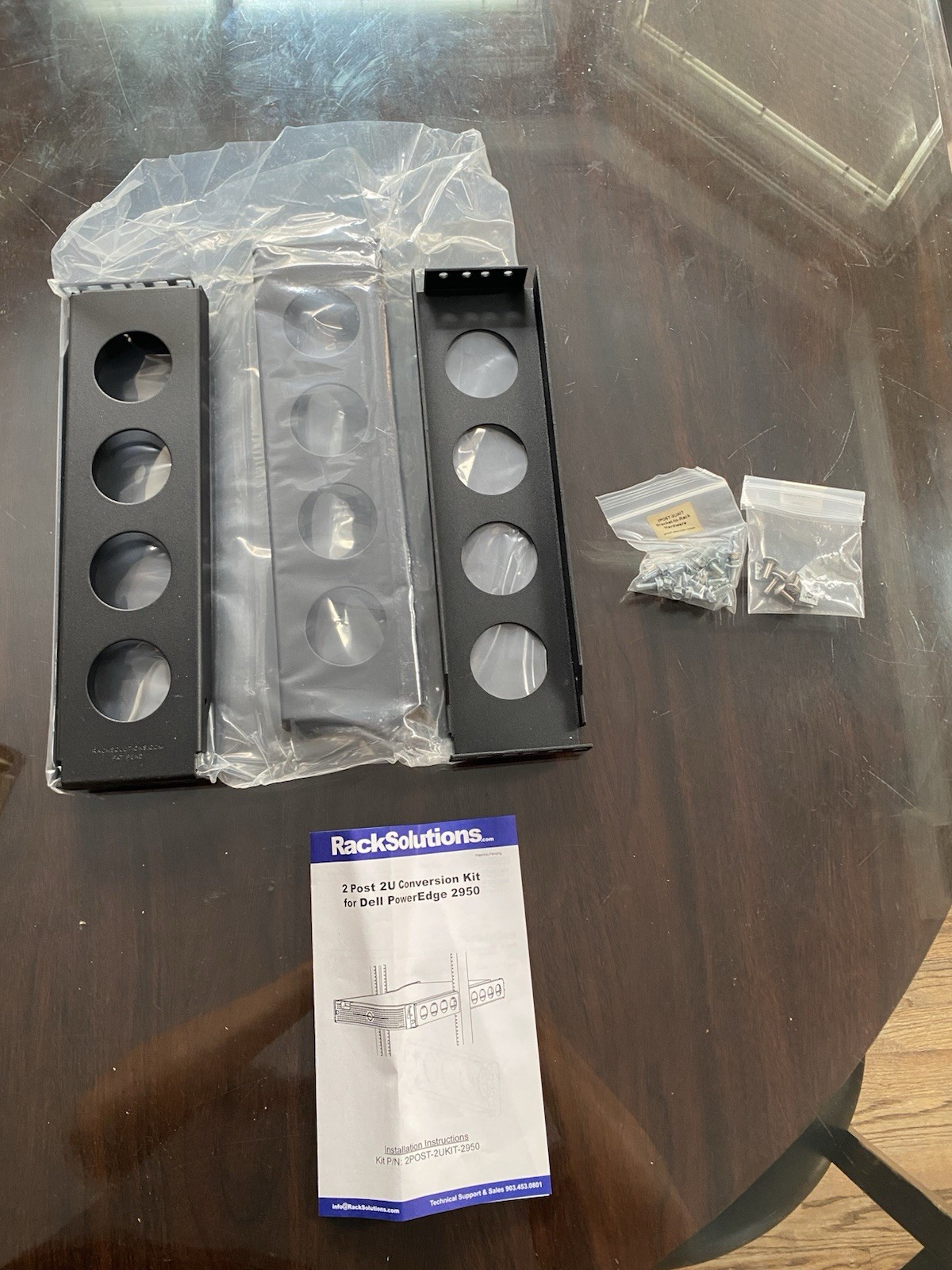 RackSolutions 2U 2-Post Conversion Kit Dell PowerEdge 2950 2POST-2UKIT-2950