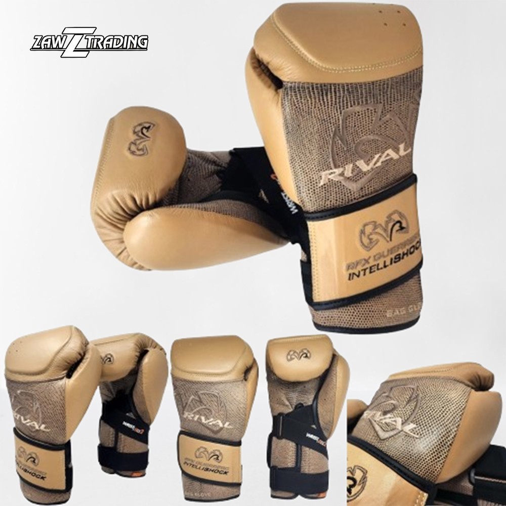 Hand Craft RIVAL Boxing RFX-Guerrero Intelli Snake Skin Boxing Punching Gloves