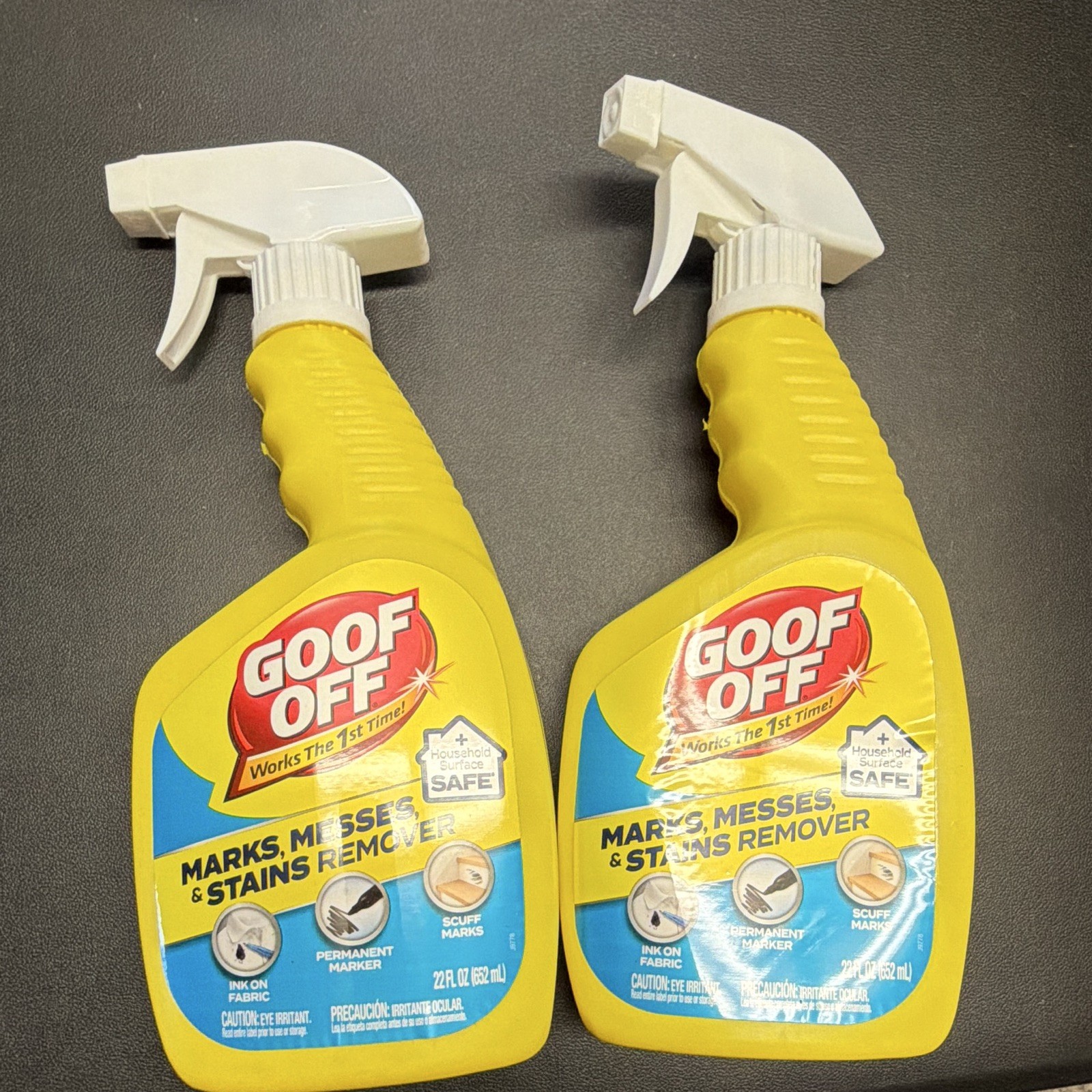 Goof Off Marks Messes & Stains Remover Spray, Unscented 22 fl oz (2 Pack)
