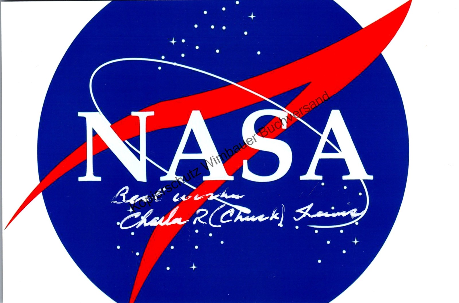 Original Autograph Charles 'Chuck' Lewis (+2021) NASA // Autograph Autograph Sig
