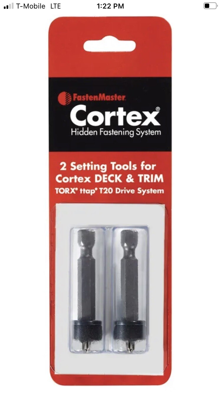 FastenMaster Cortex Torx T20 X 2-1/2 in. L Driver Bit 2 pk