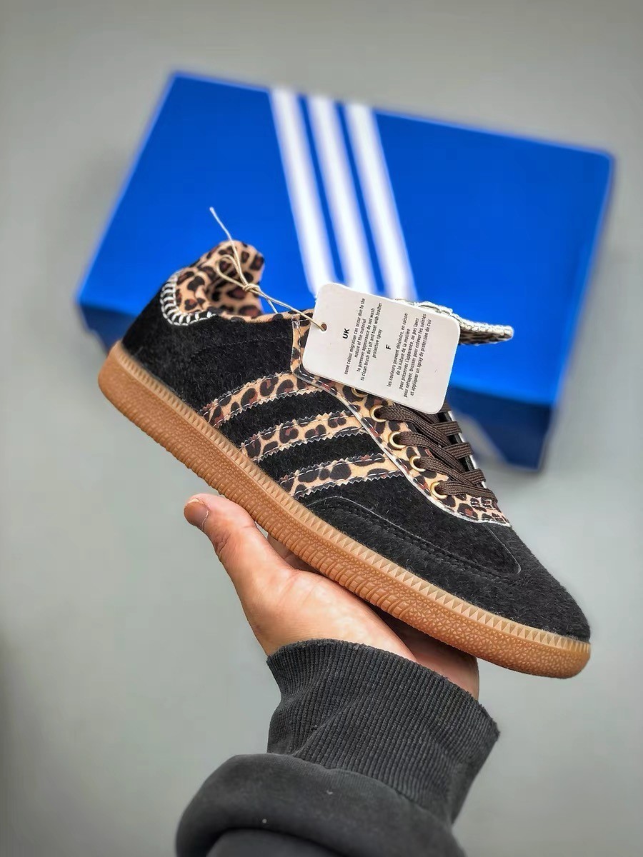 adida s Originals Samba LT Leopard Pony Hair KJ6590 Men's Size
