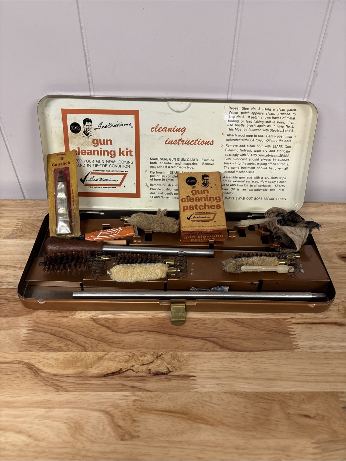 Sears Ted Williams Gun Cleaning Kit Vintage 20201
