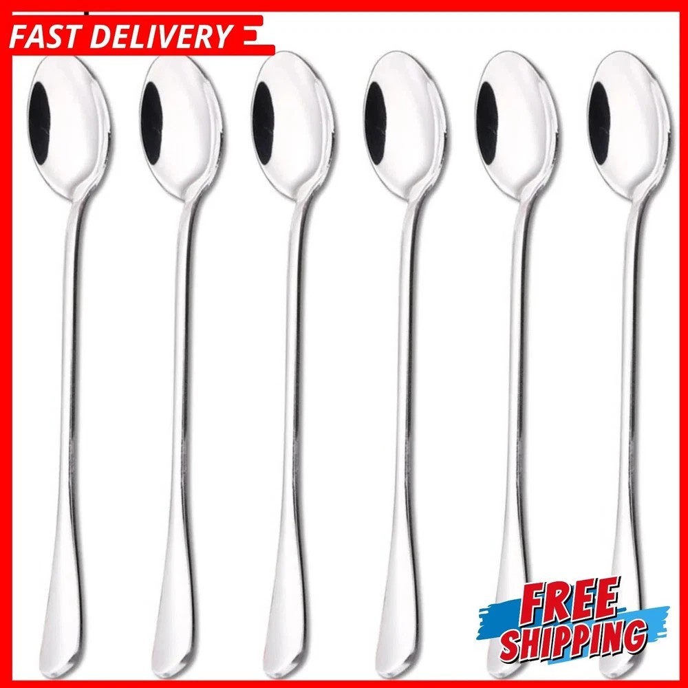 Long Handle Spoon, Ice Tea Spoons, Ice Cream Spoon, Long Coffee Spoons
