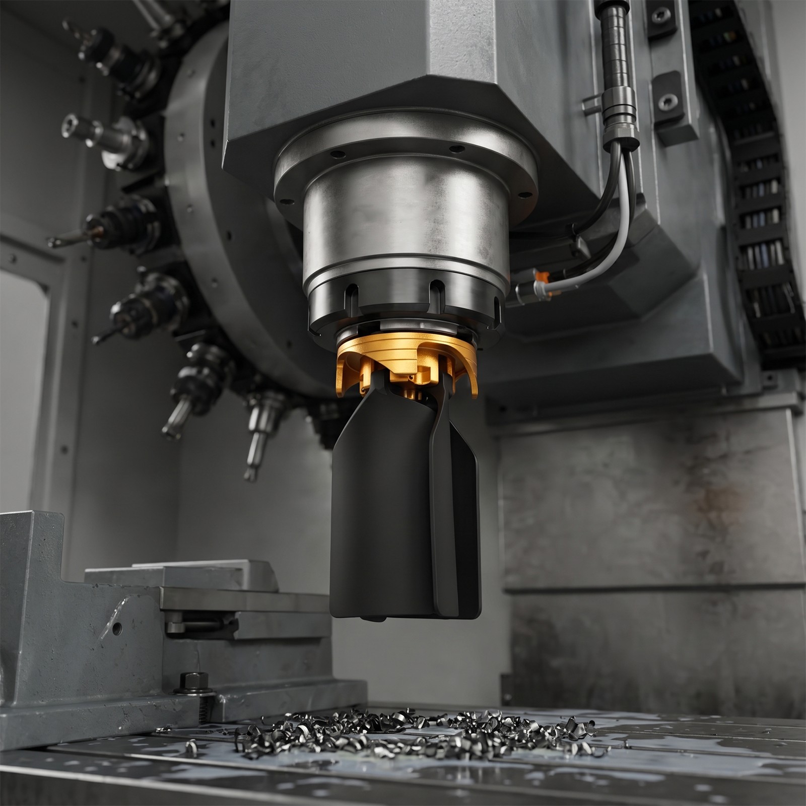 Copper And Rubber CNC Machine Cleaning Fan With 0.63-inch-diameter Shank
